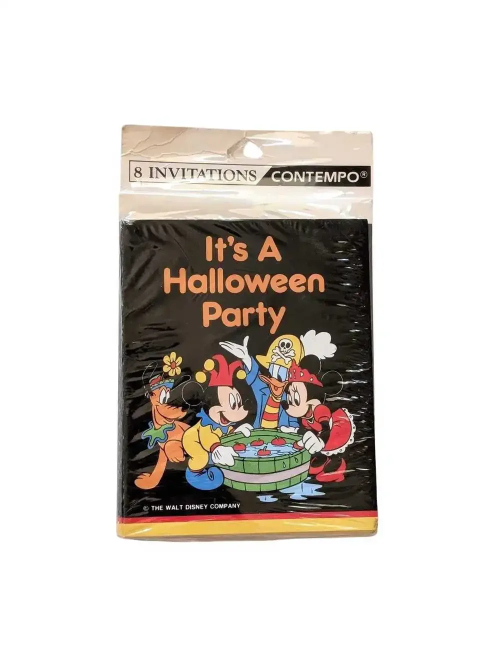 Vintage Disney Halloween Party Invitations with Envelopes